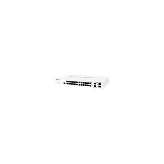 FortiSwitch 124E - Commutateur - 24 x 10/100/1000 + 4 x Gigabit SFP - Montable sur rack