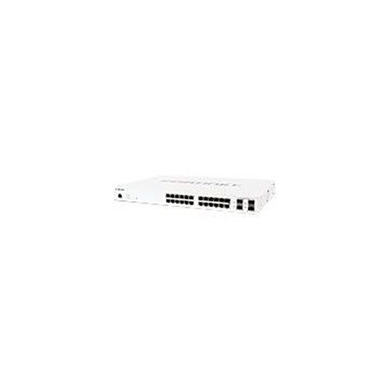 FortiSwitch 124E-POE - Commutateur - Géré - 24 x 10/100/1000 + 4 x Gigabit SFP + 12 x 10/100/1000 (PoE) - Montable sur rack - Po