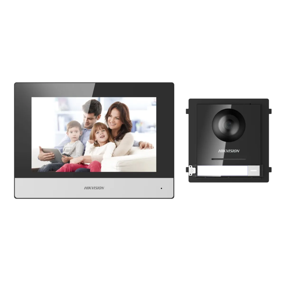 Kit Visiophone IP Hikvision 2MP PoE 1 Bouton IP65
