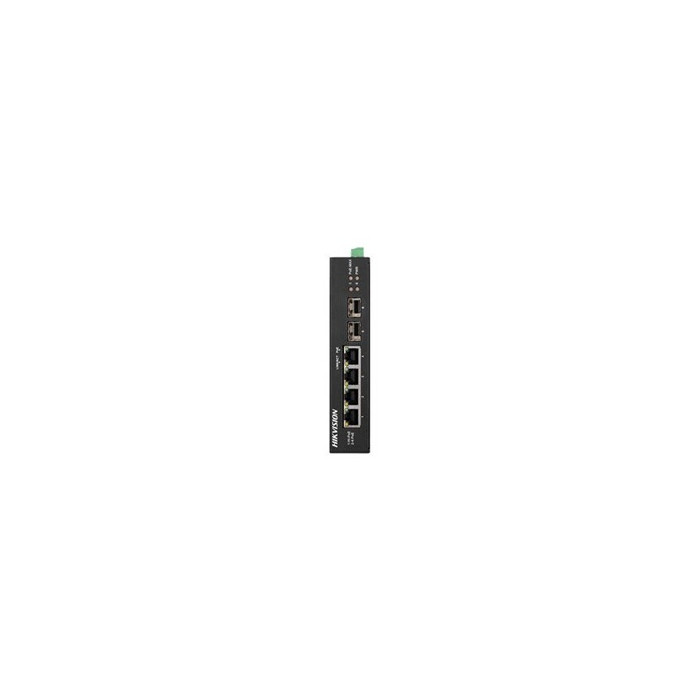 Pro Series DS-3T0506HP-E/HS - Commutateur - non géré - 3 x 10/100/1000 (PoE) + 1 x 10/100/1000 (Hi-PoE) + 2 x Gigabit SFP - de b