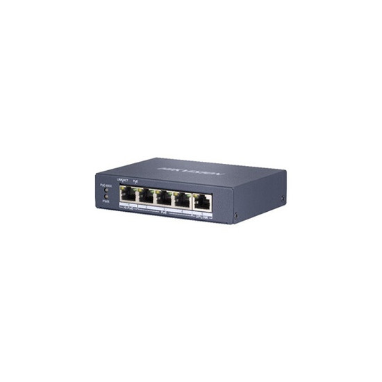 Pro Series DS-3E0505HP-E - Commutateur - non géré - 3 x 10/100/1000 (PoE) + 1 x 10/100/1000 (Hi-PoE) + 1 x 10/100/1000 - de bure