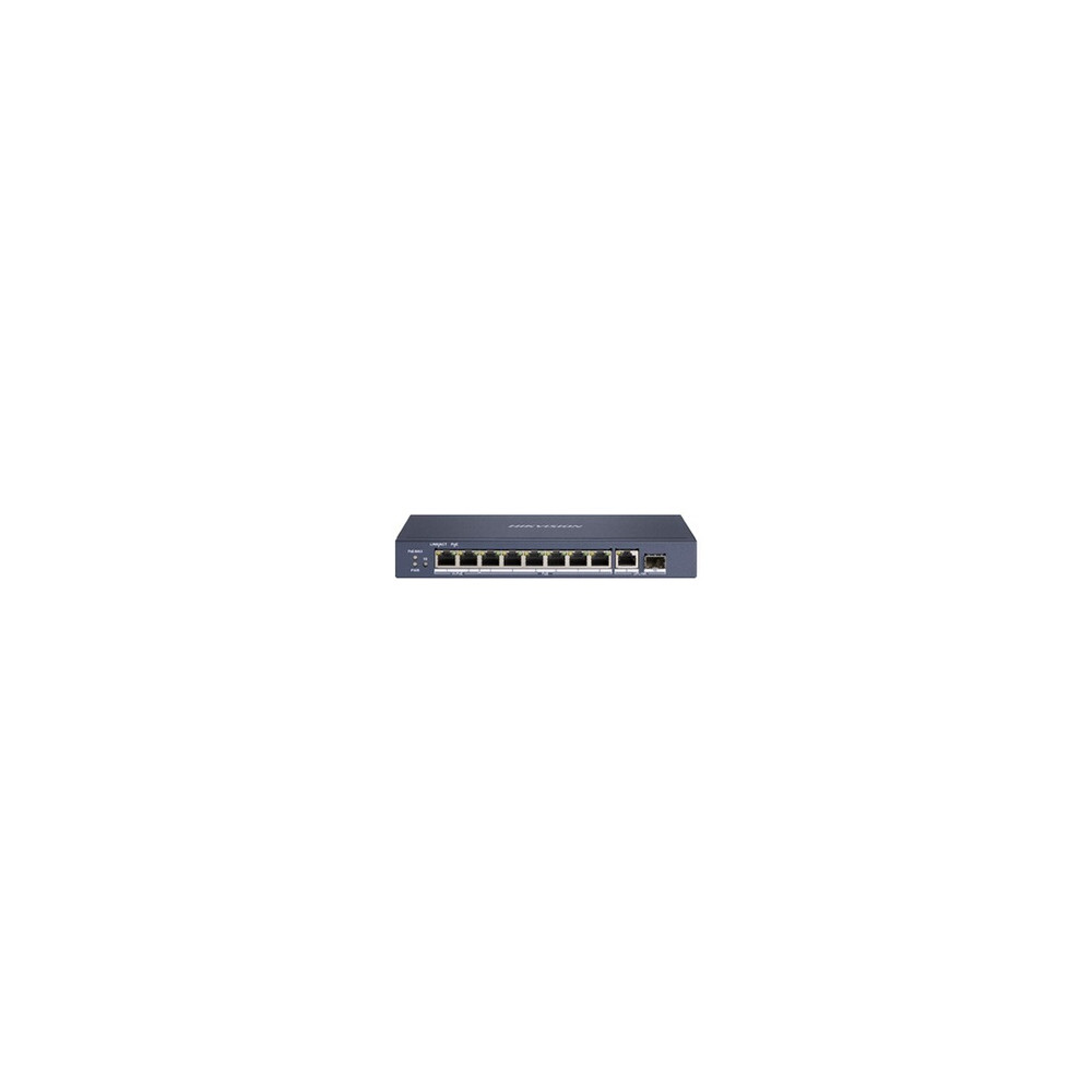 Pro Series DS-3E0510HP-E - Commutateur - non géré - 6 x 10/100/1000 (PoE) + 2 x 10/100/1000 (Hi-PoE) + 1 x 10/100/1000 + 1 x Gig
