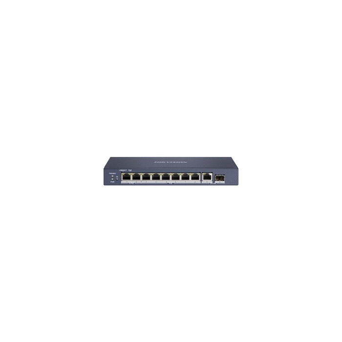 Pro Series DS-3E0510HP-E - Commutateur - non géré - 6 x 10/100/1000 (PoE) + 2 x 10/100/1000 (Hi-PoE) + 1 x 10/100/1000 + 1 x Gig