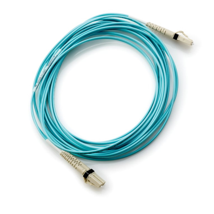 HPE LC to LC Multi-mode OM3 2-Fiber 15.0m 1-Pack Fiber Optic Cable - Neuf