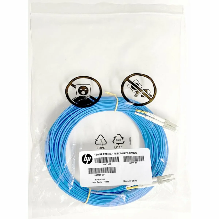HPE Câble à fibre optique QK735A - 15 m - Orange
