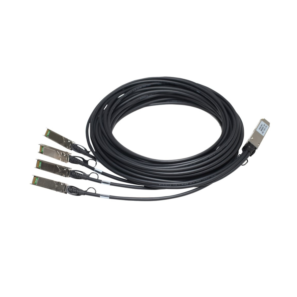 HPE Networking Comware X240 40G QSFP+ to 4x10G SFP+ 3m Direct Attach Copper Splitter Cable - Neuf