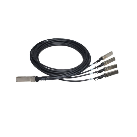 HPE Networking Comware X240 40G QSFP+ to 4x10G SFP+ 5m Direct Attach Copper Splitter Cable - Neuf