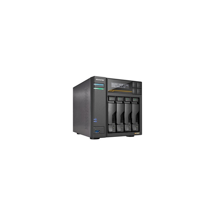Lockerstor 4 Gen3 - Serveur NAS - 4 Baies - SATA 6Gb/s / PCIe 4.0 x4 (NVMe) - RAID JBOD, 0, 1, 5, 6, 10 - RAM 16 Go - Gigabit Et