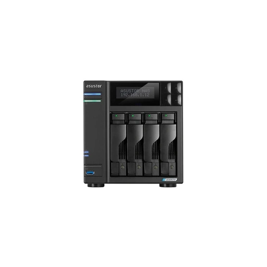 Lockerstor 4 Gen2 AS6704T - Serveur NAS - 4 Baies - SATA 6Gb/s - RAID RAID 0, 1, 5, 6, 10, JBOD - RAM 4 Go - 2.5 Gigabit Etherne