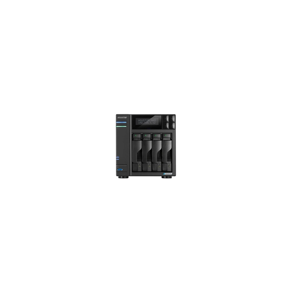 Lockerstor 4 Gen2 AS6704T - Serveur NAS - 4 Baies - SATA 6Gb/s - RAID RAID 0, 1, 5, 6, 10, JBOD - RAM 4 Go - 2.5 Gigabit Etherne