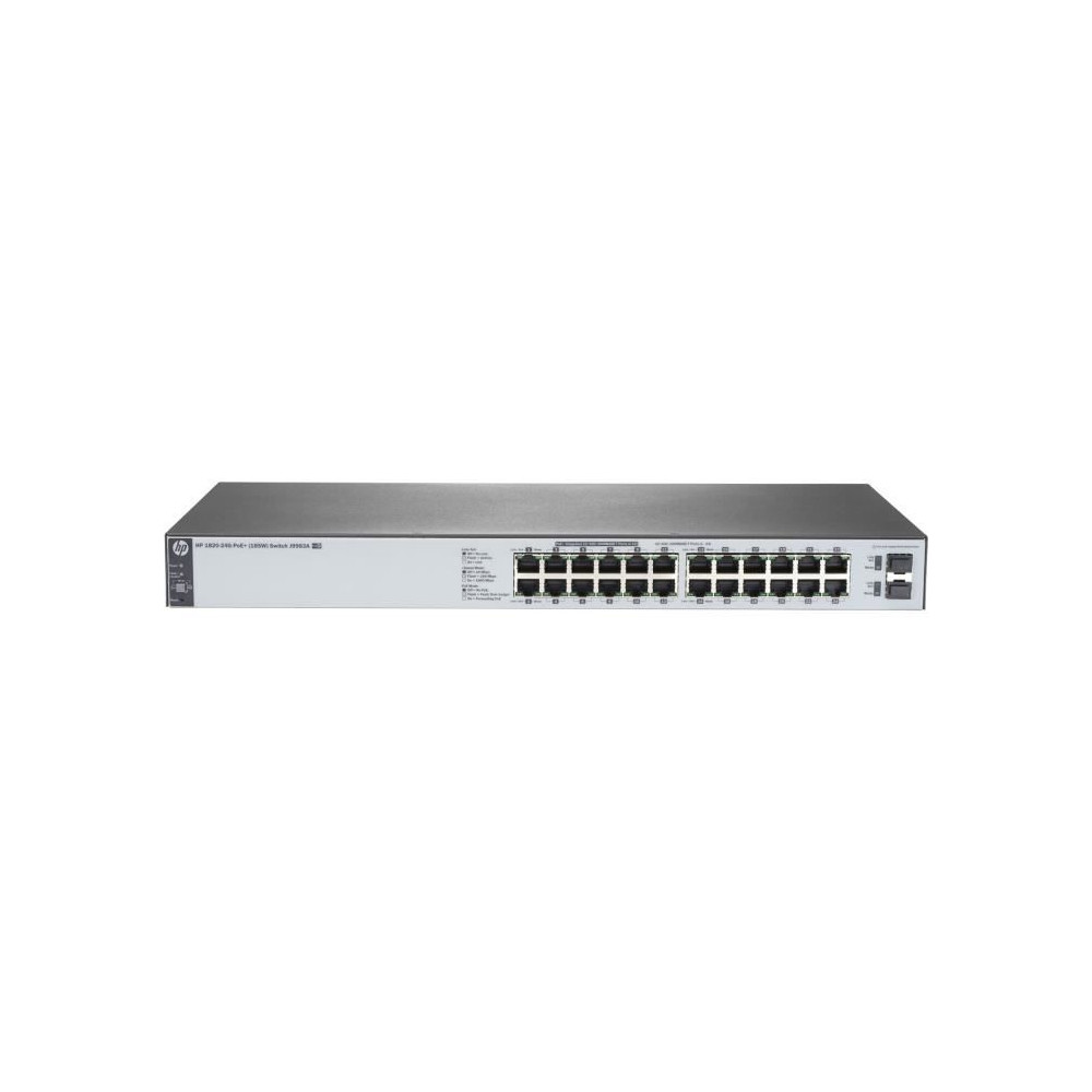 Commutateur Ethernet - HPE - 1820-24G-PoE+ - 24 Ports - Gérable - PoE Ports