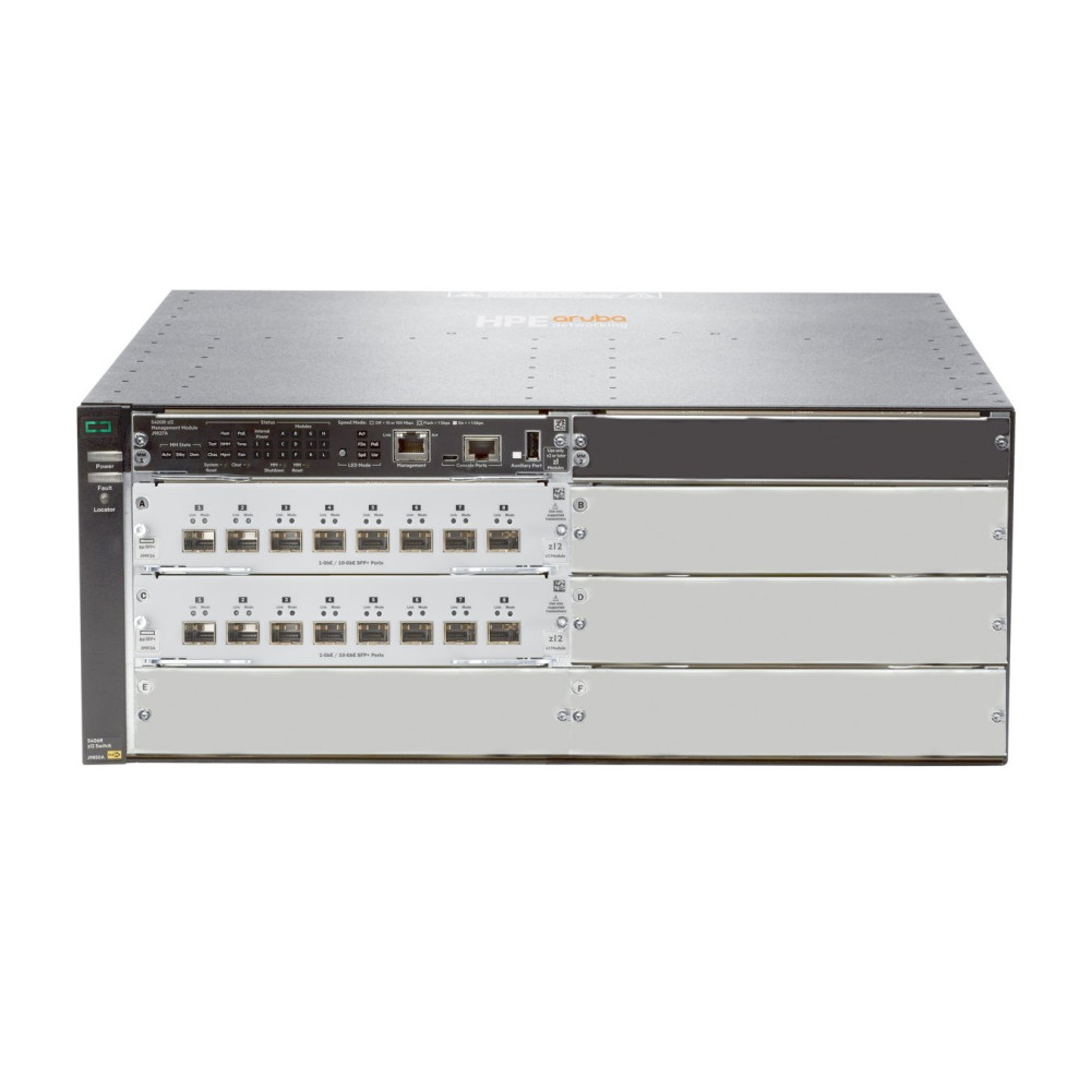 HPE Aruba Networking 5406R 16-port SFP+ (No PSU) v3 zl2 Switch - Neuf