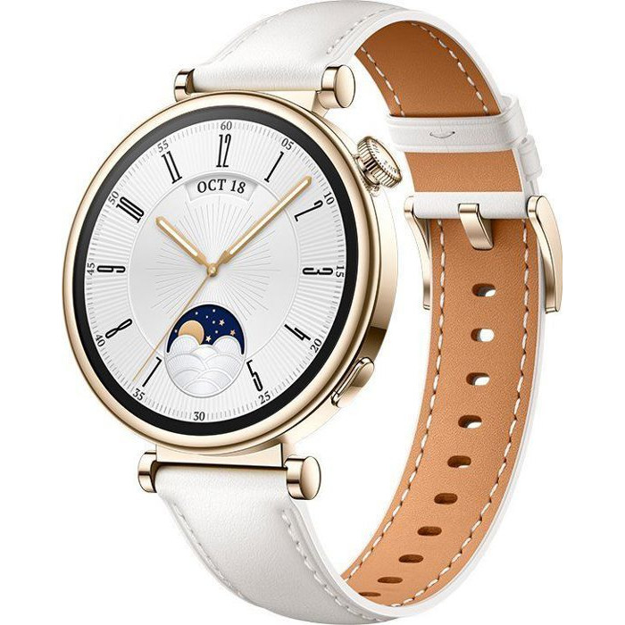 Montre bluetooth - montre connectee - montre intelligente Huawei Montre intelligente Watch GT4 Classic 41mm Blanc ()