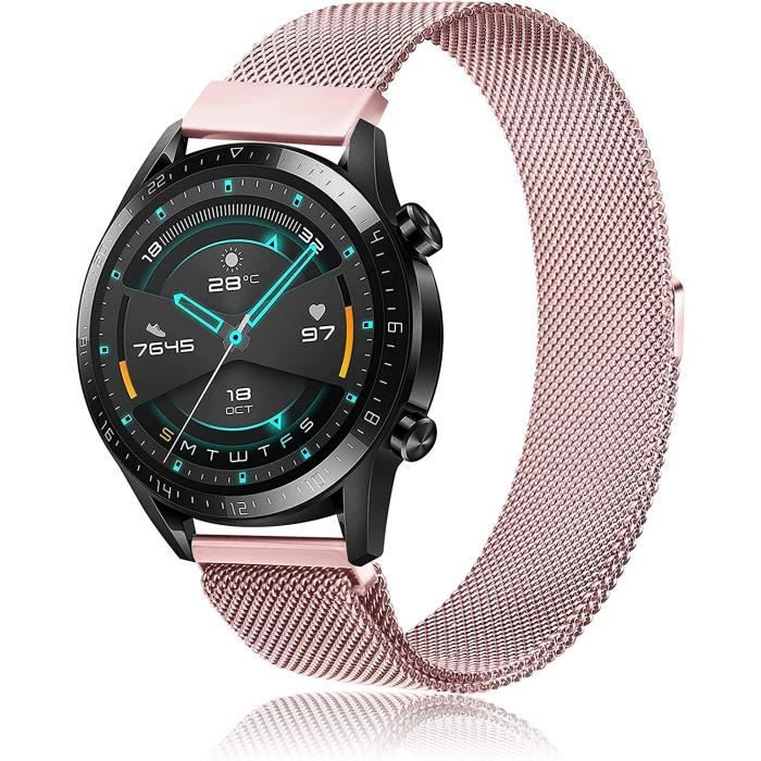Bracelet Compatible avec Bracelet Huawei Watch GT 2 Bracelet Huawei Watch GT 2 Pro 22mm Bracelet en Métal de Remplacement pou[79