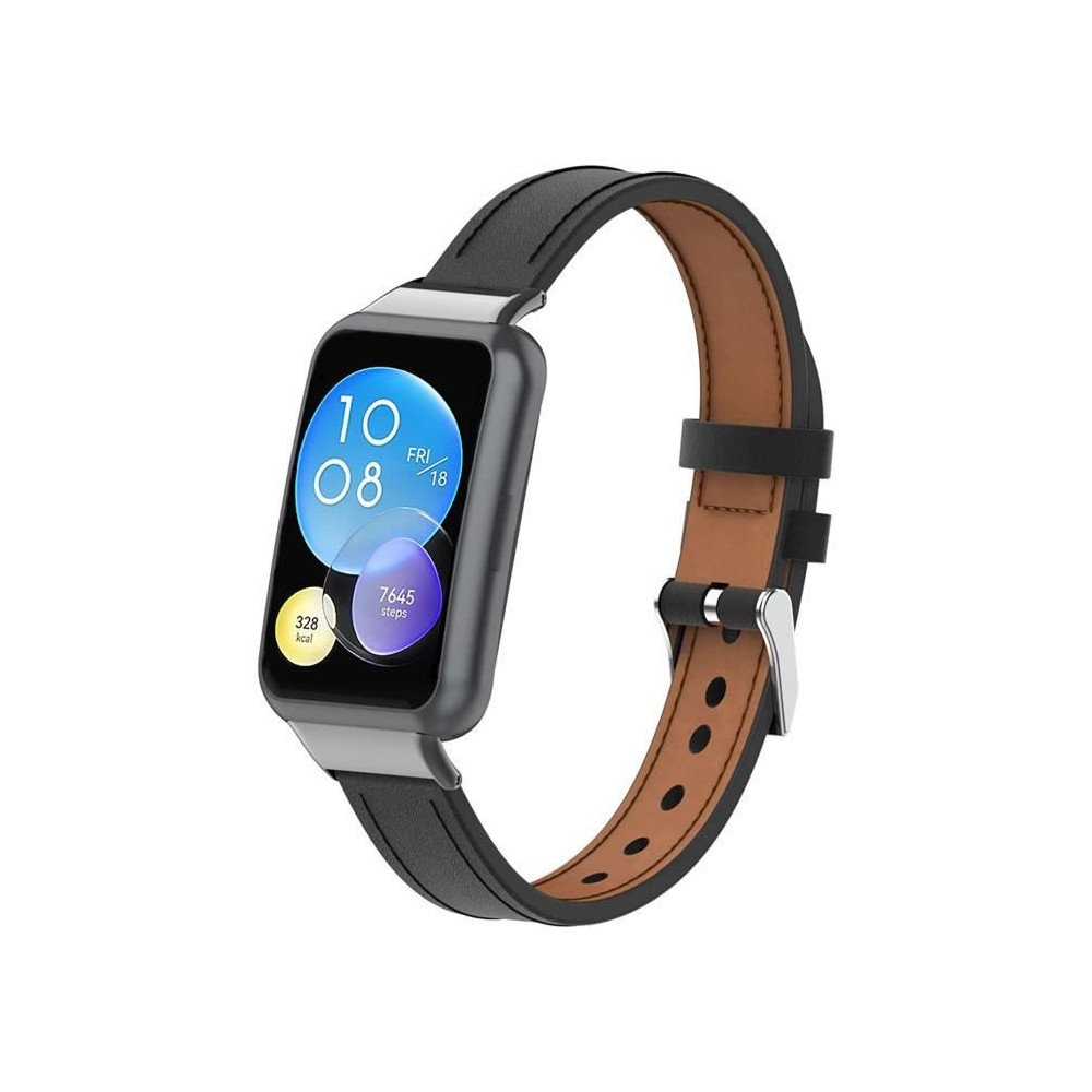 Bracelet en Cuir Compatible avec Huawei Watch Fit 2 Accessoires de Montre Intelligente Bracelets de Remplacement pour Huawei W[1