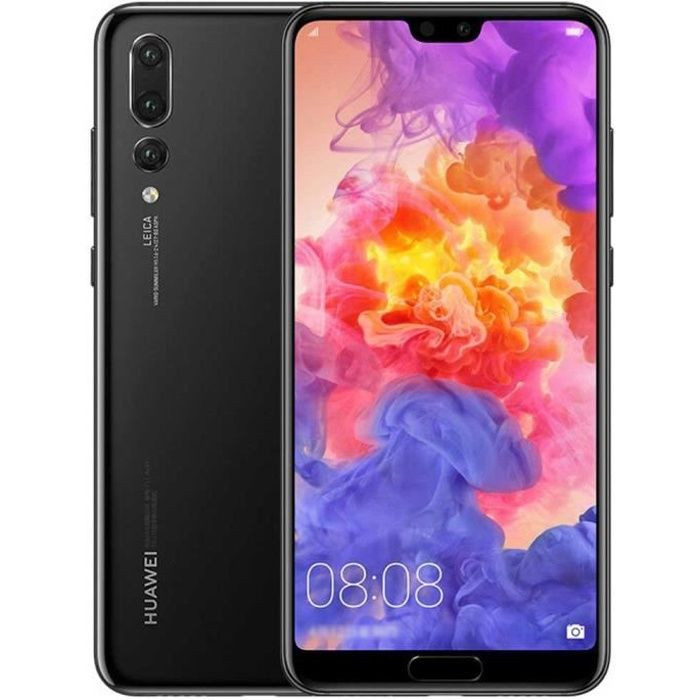 Téléphone Huawei P20 Pro - Huawei - 128 Go - Noir - Double caméra - Lecteur dempreintes digitales - 6.1