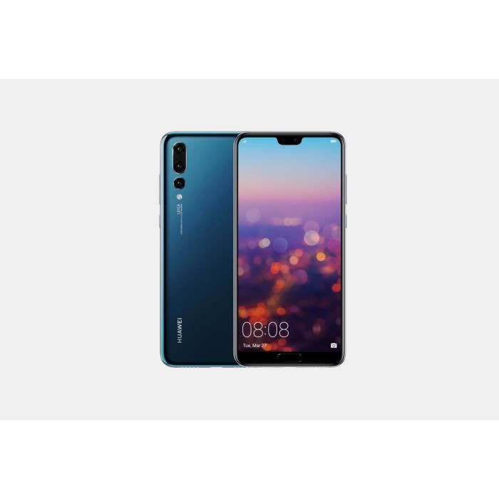 Téléphone Huawei P20 Pro - Huawei - 128 Go - Double SIM - Bleu - Lecteur dempreintes digitales