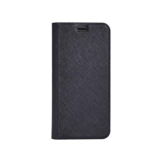 Etui folio - Huawei - P Smart - Cuir - Noir - Rabat latéral