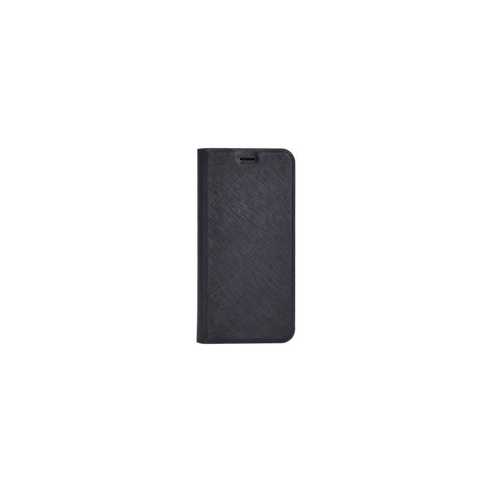 Etui folio - Huawei - P Smart - Cuir - Noir - Rabat latéral