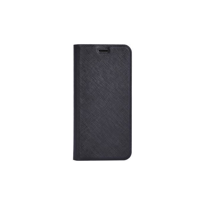 Etui folio - Huawei - P Smart - Cuir - Noir - Rabat latéral