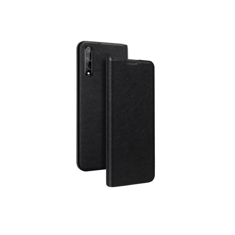 Etui folio - Huawei - P Smart S - Noir - Coque rigide - Fermeture rabat