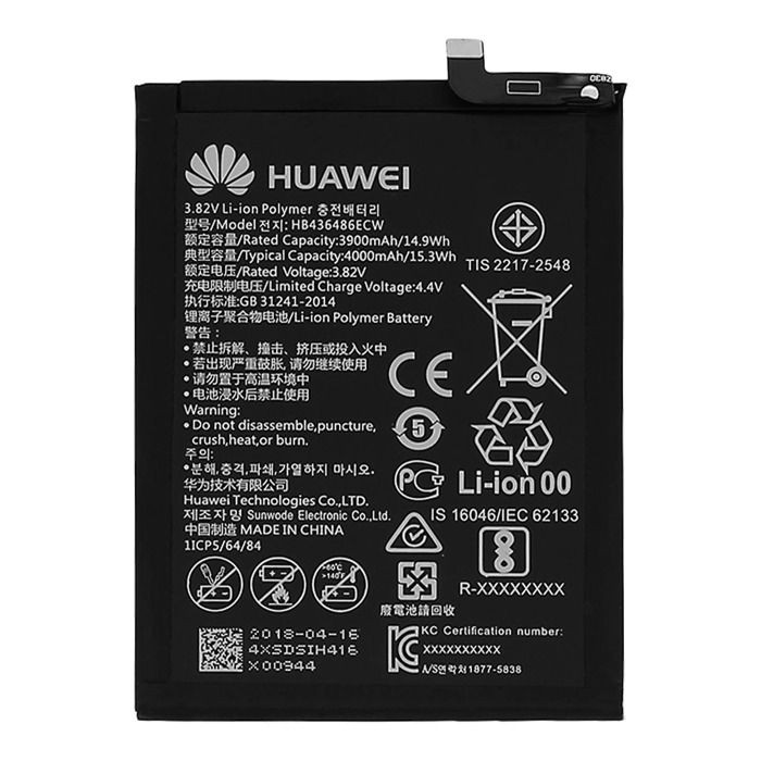 Batterie de remplacement pour Huawei P20 Pro Mate 10 Mate 10 Lite Mate 10 Pro Mate 20 Pro Huawei Nova 2 Plus Huawei G10