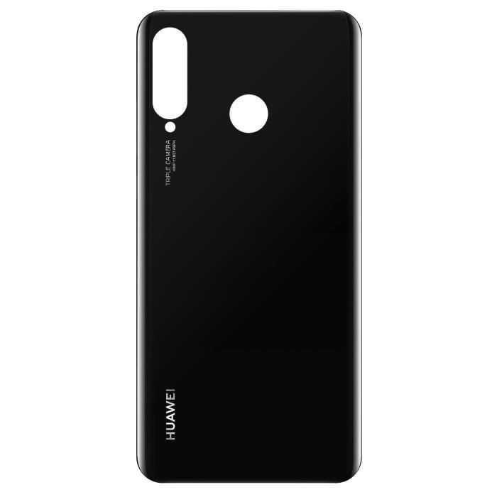 Cache Batterie - Huawei - P30 Lite - Noir - Remplacement - Installation Simplifiée