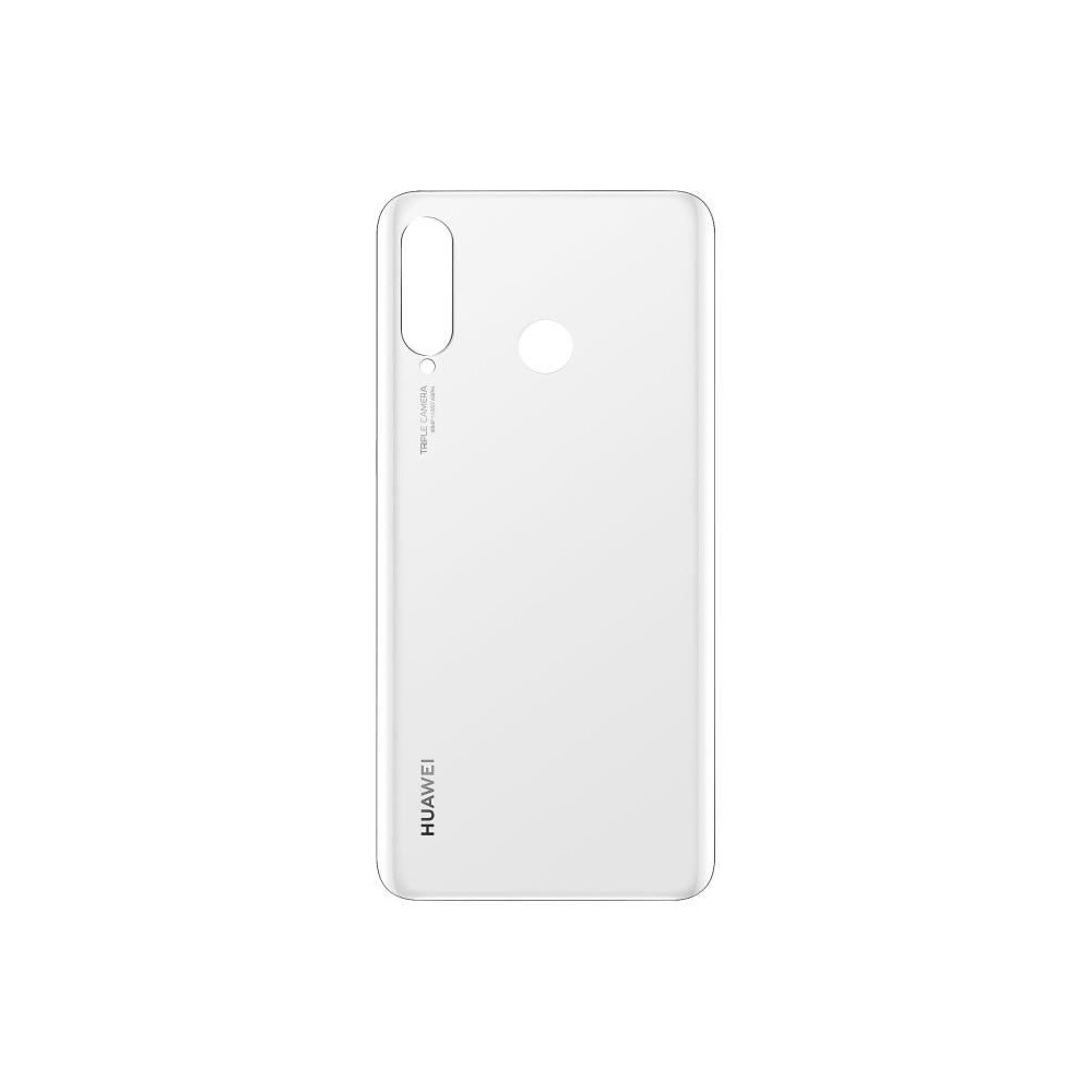 Cache Batterie - Huawei - P30 Lite - Blanc - Remplacement - Adhésif Intégré