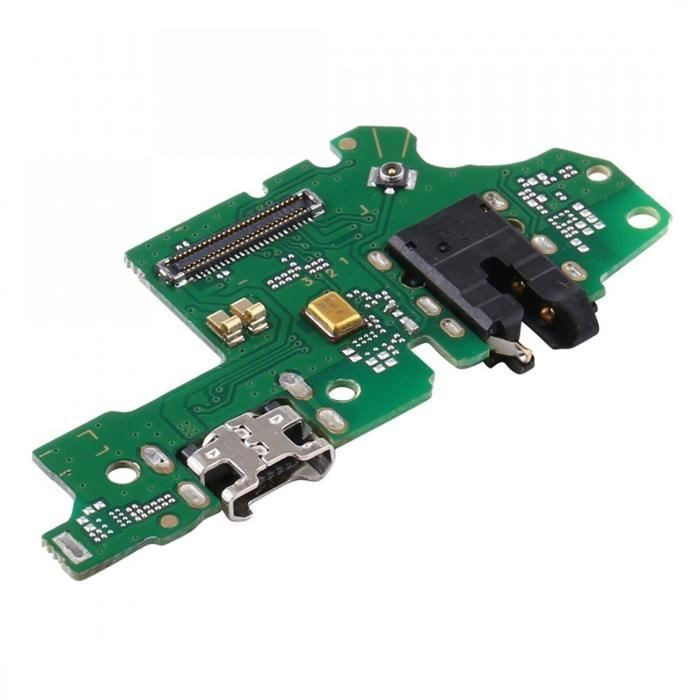Connecteur de Charge - Huawei - P Smart 2019 - Micro-USB - Jack 3.5mm - Noir