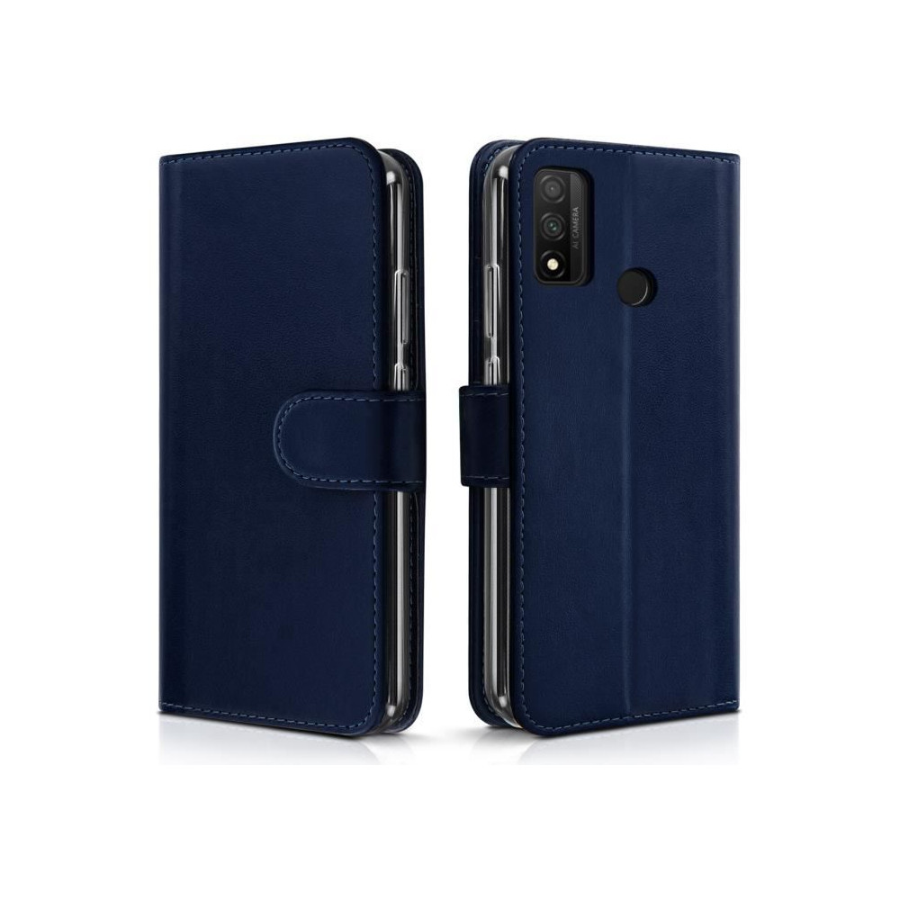 Étui de Protection - Huawei - Honor 9X Lite - Simili-cuir - Bleu Foncé - Rabat