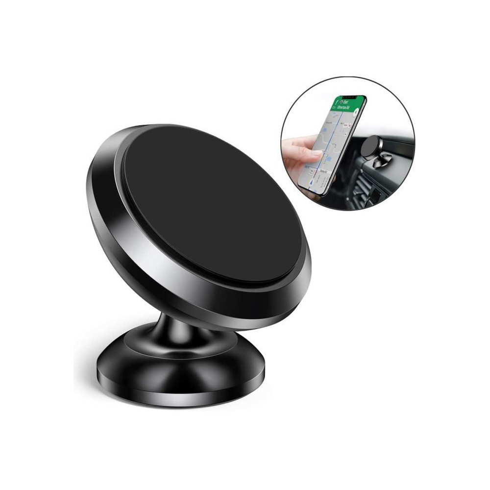 Support de voiture - HUAWEI - P smart 2019 - Fixation magnétique - Métal ABS - Noir