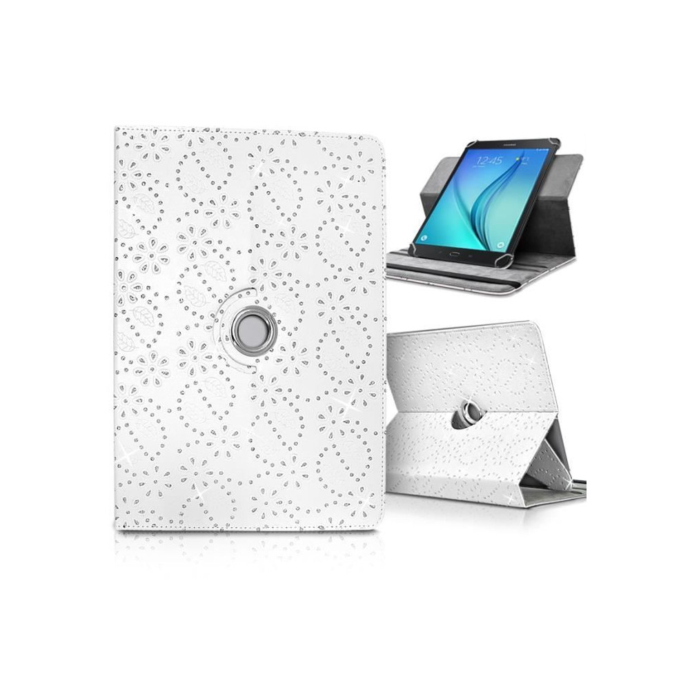 Etui Support Universel - Huawei - Mediapad M5 - 10.8 Pouces - Blanc - Synthétique