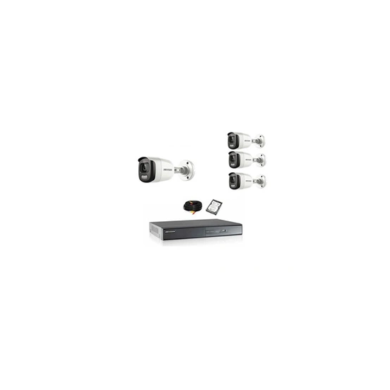 Kit de vidéosurveillance 4 tubes 1080p hd avec disque dur