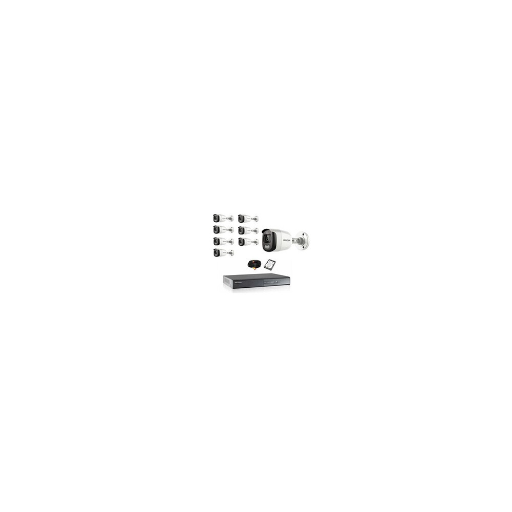 Kit de vidéosurveillance 8 tubes 1080p hd avec disque dur