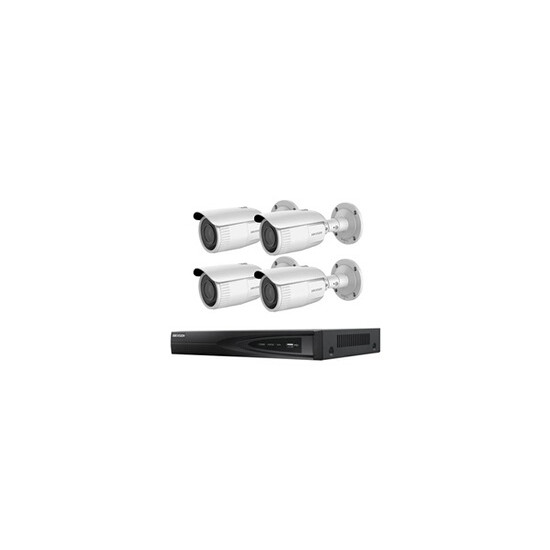 - Kit 4 caméras - HIK-KITNVR4BULL2-001