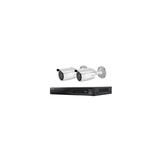 - 2 caméras bullet HIK-KITNVR2BULL2-001