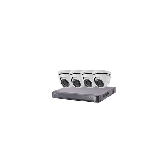 HIK-4DOM-THD-002 - Kit vidéo surveillance Turbo HD 4 caméras dôme