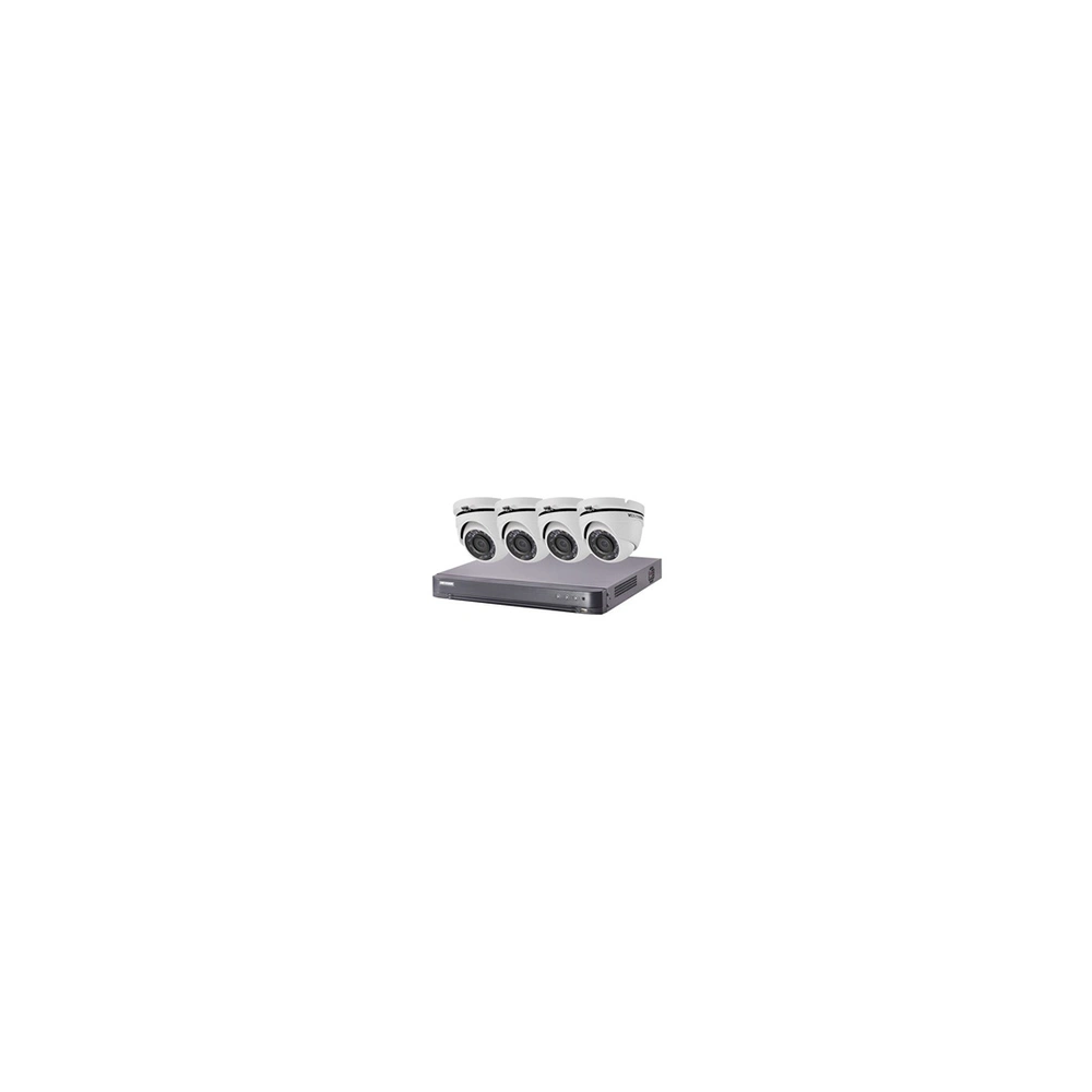 HIK-4DOM-THD-002 - Kit vidéo surveillance Turbo HD 4 caméras dôme