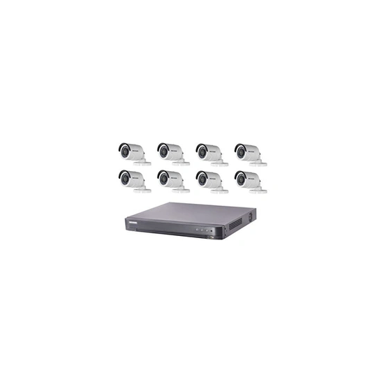 Kit vidéosurveillance Turbo HD 8 caméras bullet