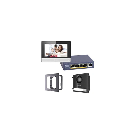 Kit interphone vidéo couleur IP -