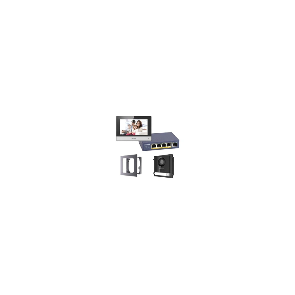 Kit interphone vidéo couleur IP -