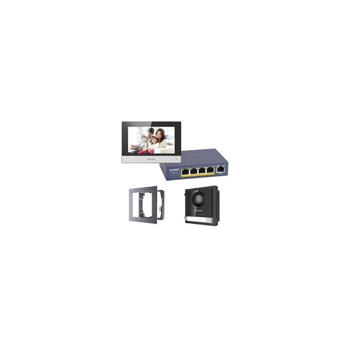 Kit interphone vidéo couleur IP -