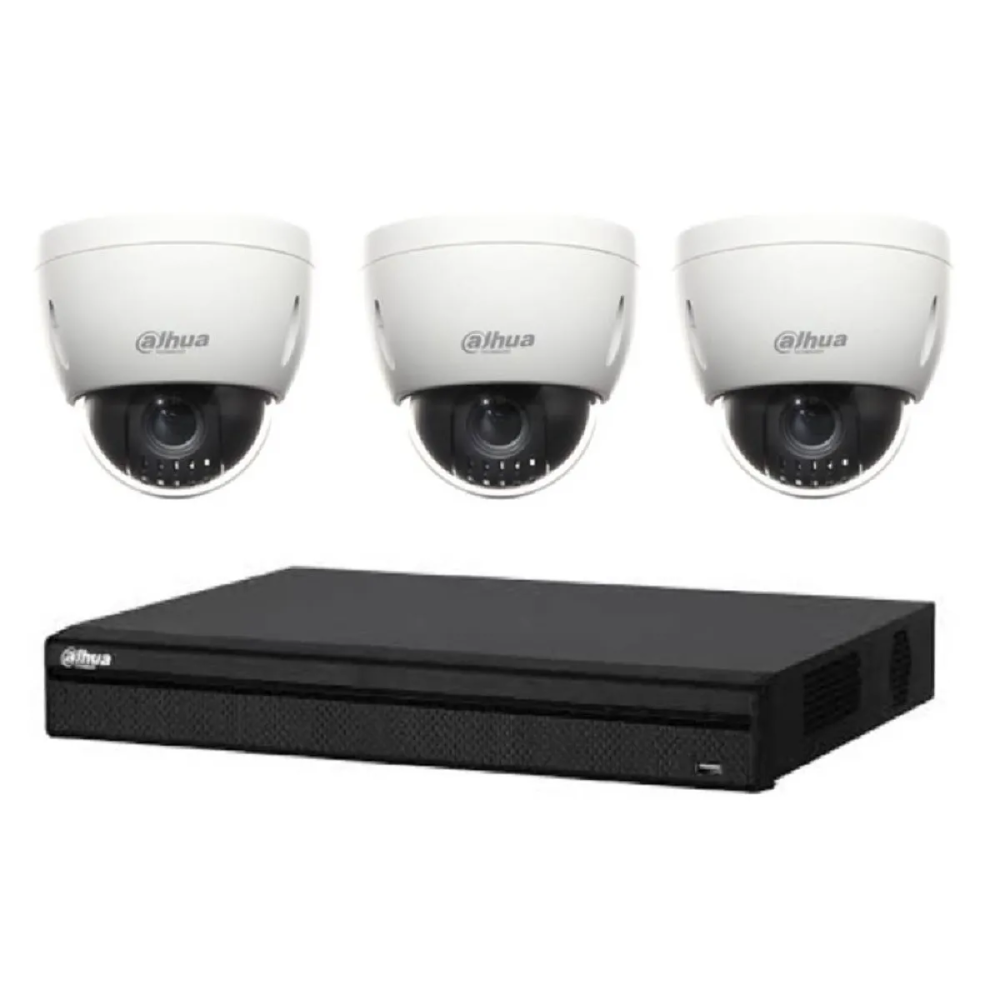 Dahua Kit DVR & 3 caméras PTZ
