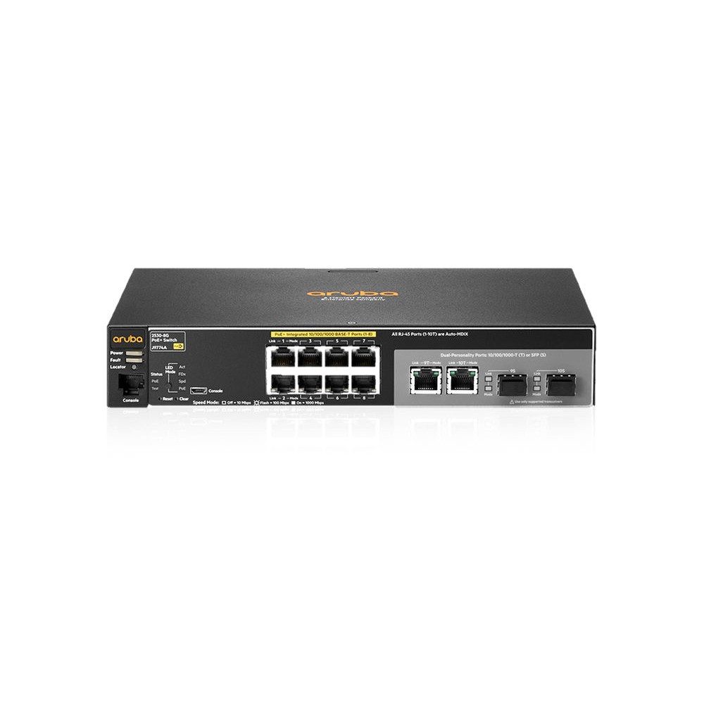 Commutateur Aruba HPE 2530-8G-PoE+ (J9774A)
