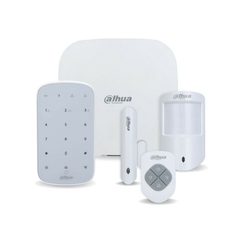 Kit Alarme Sans Fil Wifi, 3g, 4g Et Gprs 150 Zones 868ghz - Dahua - 5 Pièces