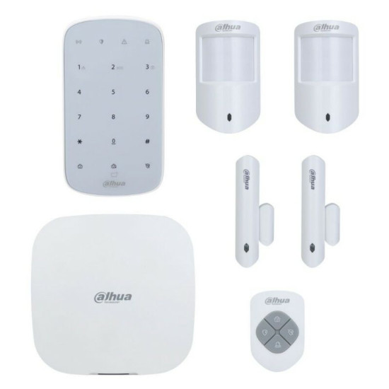 Kit Alarme Sans Fil Wifi, 3g, 4g Et Gprs 150 Zones 868ghz Dahua 7 Pièces