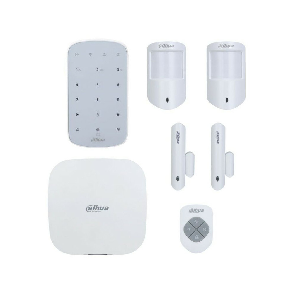 Kit Alarme Sans Fil Wifi, 3g, 4g Et Gprs 150 Zones 868ghz Dahua 7 Pièces