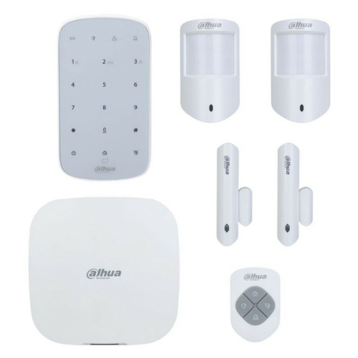 Kit Alarme Sans Fil Wifi, 3g, 4g Et Gprs 150 Zones 868ghz Dahua 7 Pièces