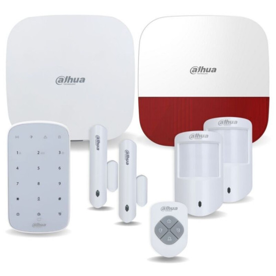 Dahua - Kit alarme sans fil wifi, 3G, 4G et gprs 150 zones 868Ghz 8 pièces