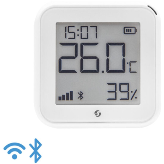 Shelly - h&t GEN3 - blanc capteur de température et d'humidité ambiante thermomètre & hygromètre wi-fi & bluetooth sans fi